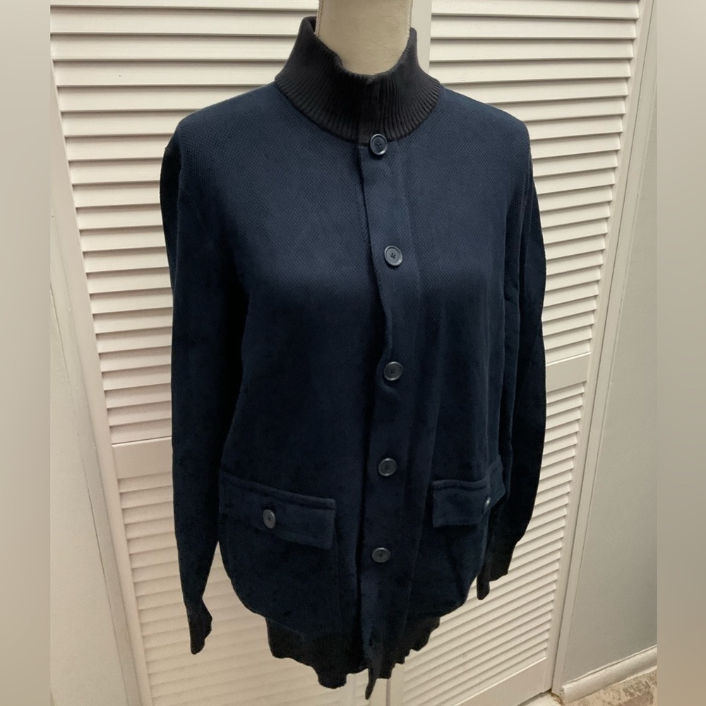 SEVENTY SERGIO TEGON Men’s XL Cardigan in Navy Blue